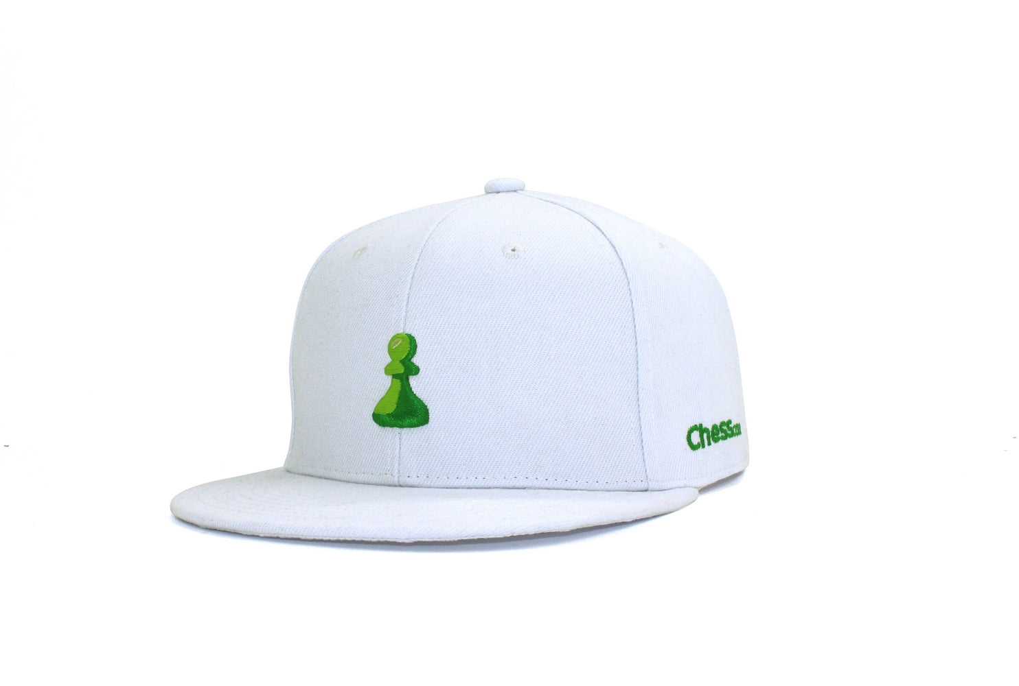 Essential Collection White Flat Brim Snapback