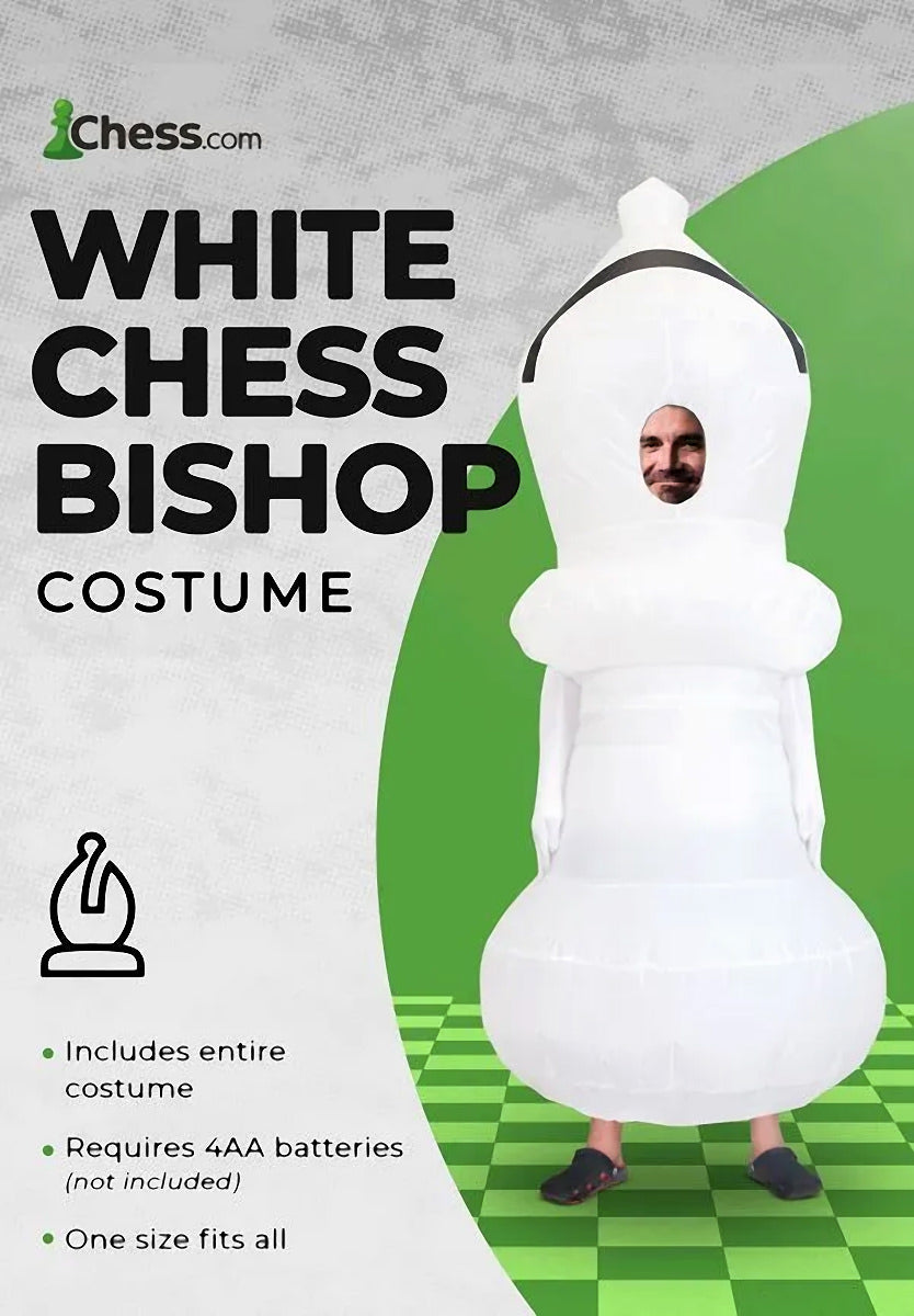 Chess Bishop Costume - White
