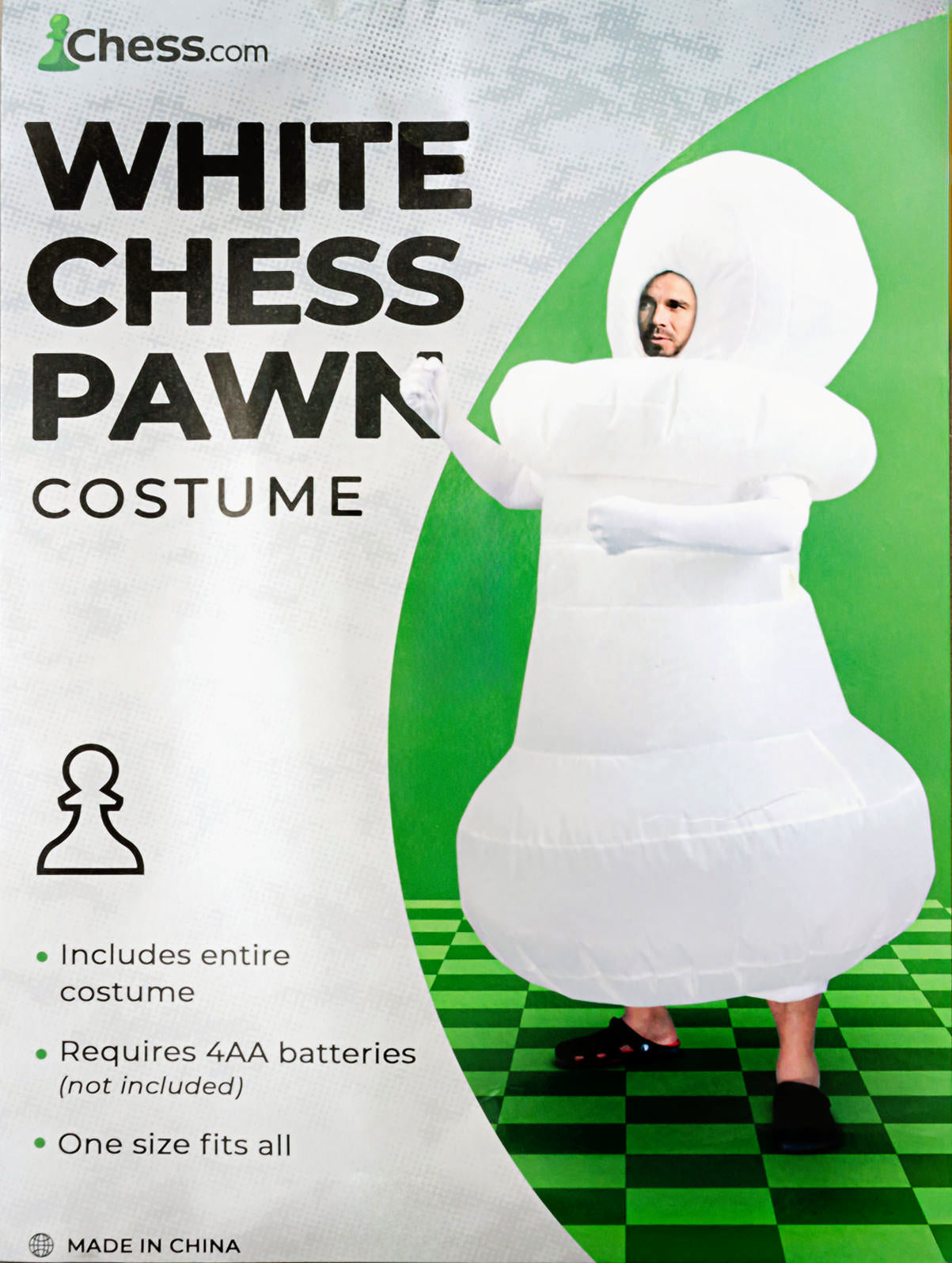 Chess Pawn Costume - White