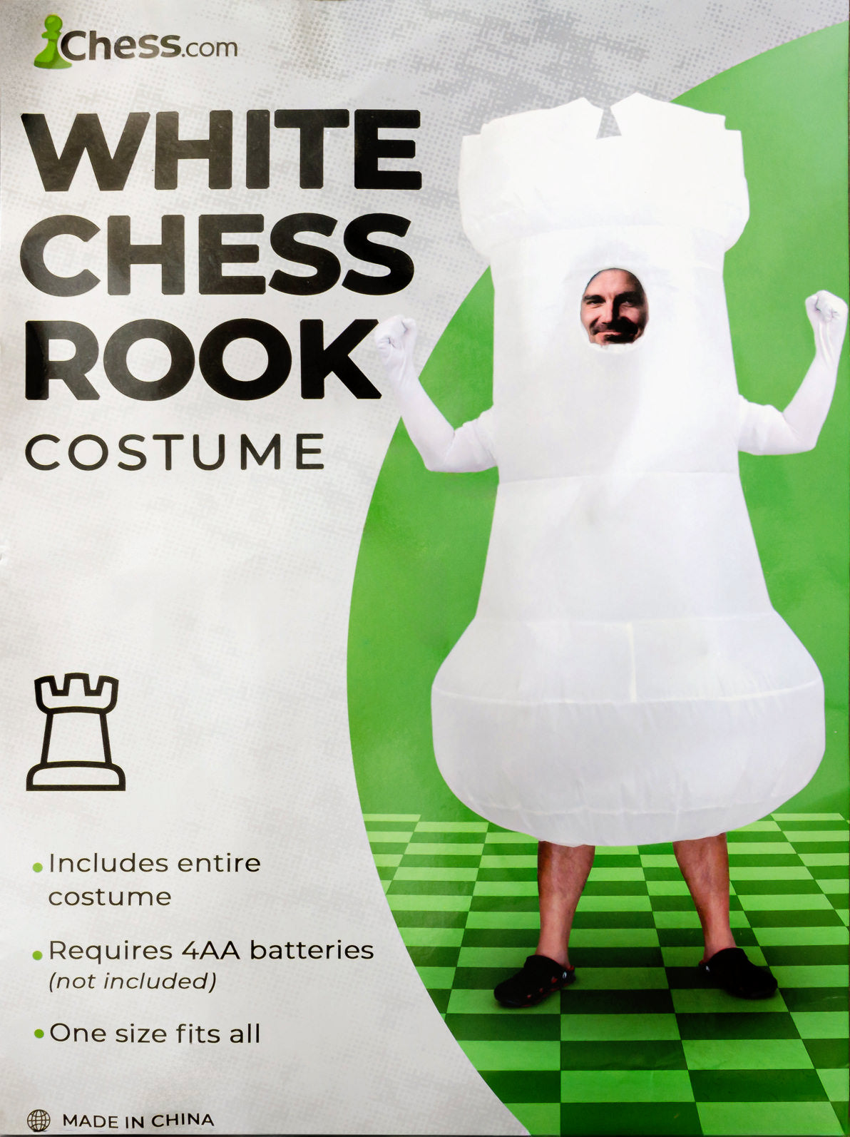Chess Rook Costume - White