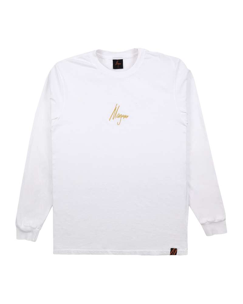 Magnus - Signature LS Tee - White