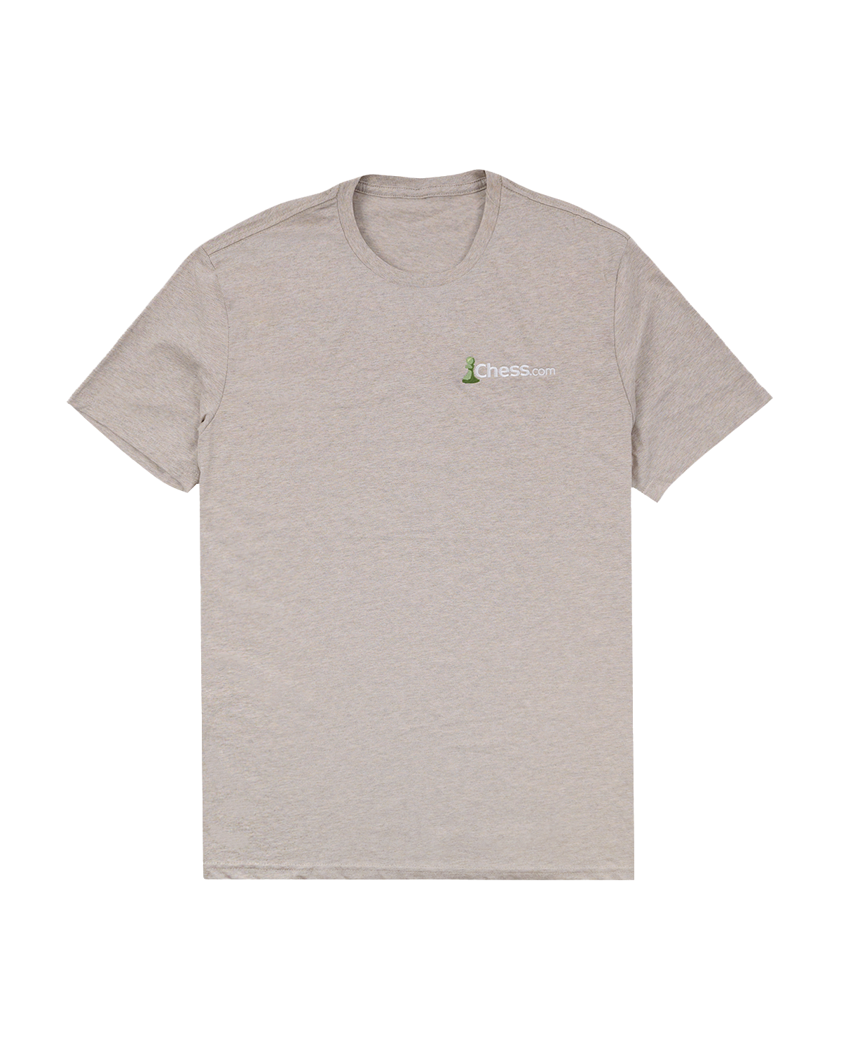 Chess Embroidered Logo Tee - Heathered Latte