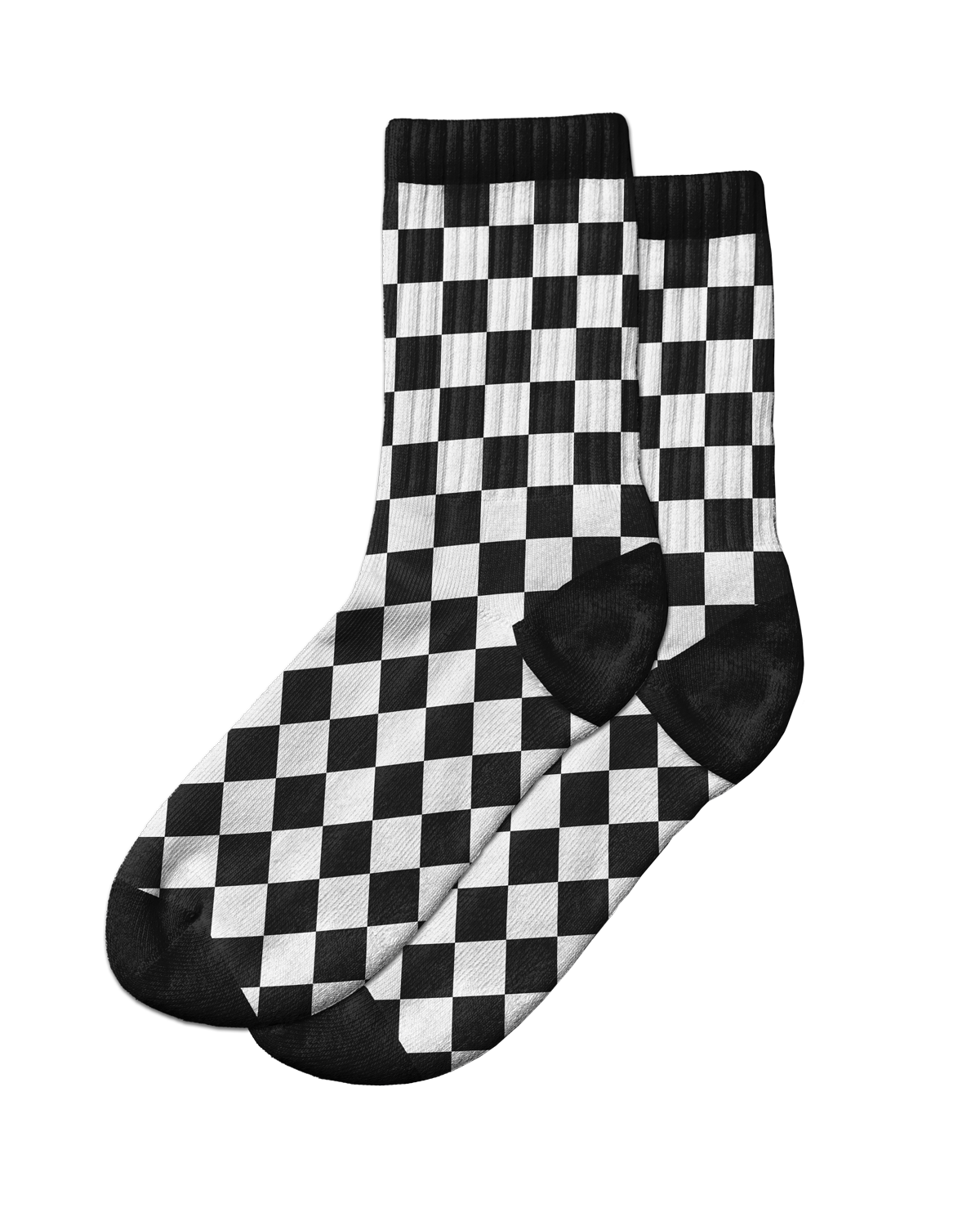 Woven Chessboard Socks