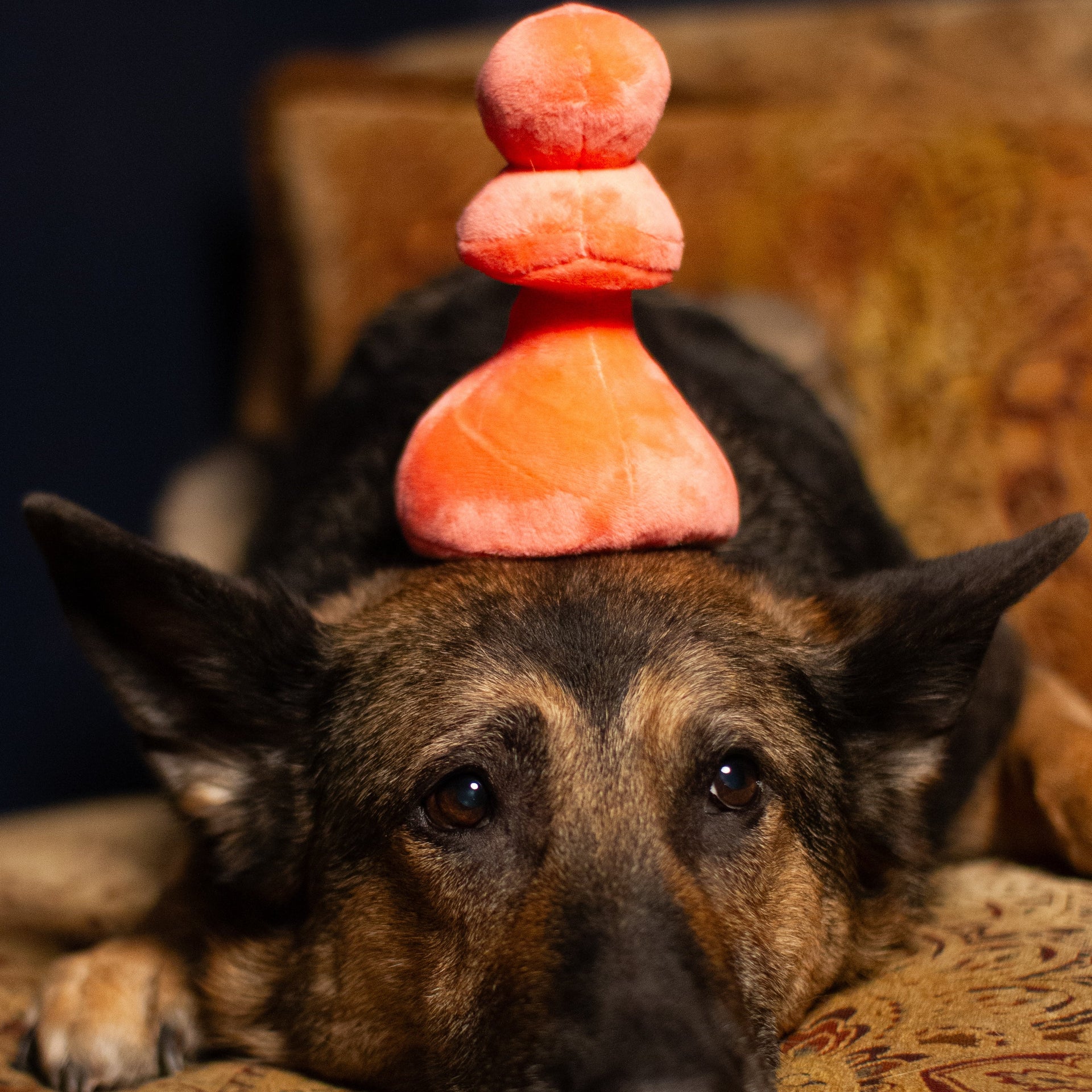 Plush Pink Pawn Toy