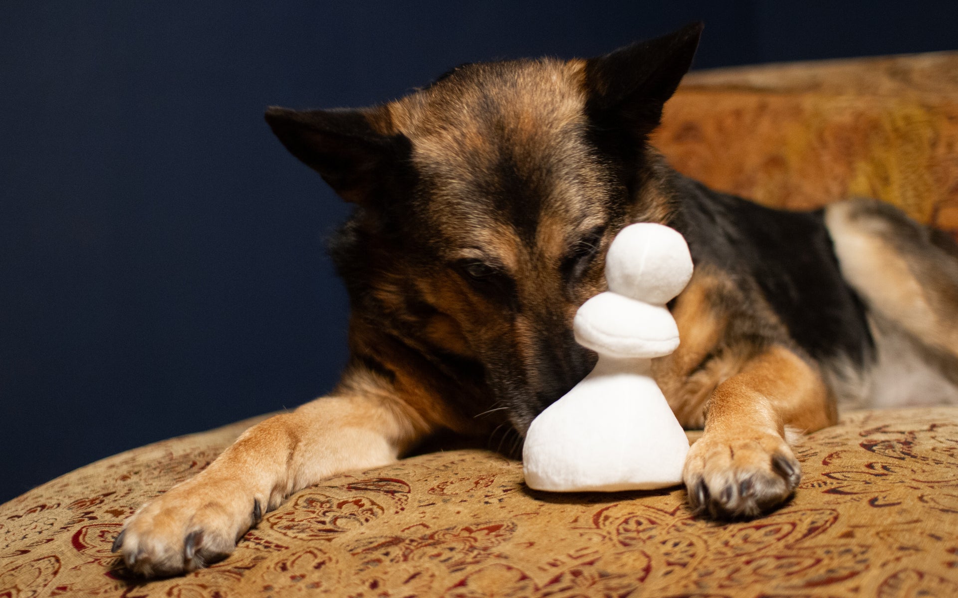 Plush White Pawn Toy