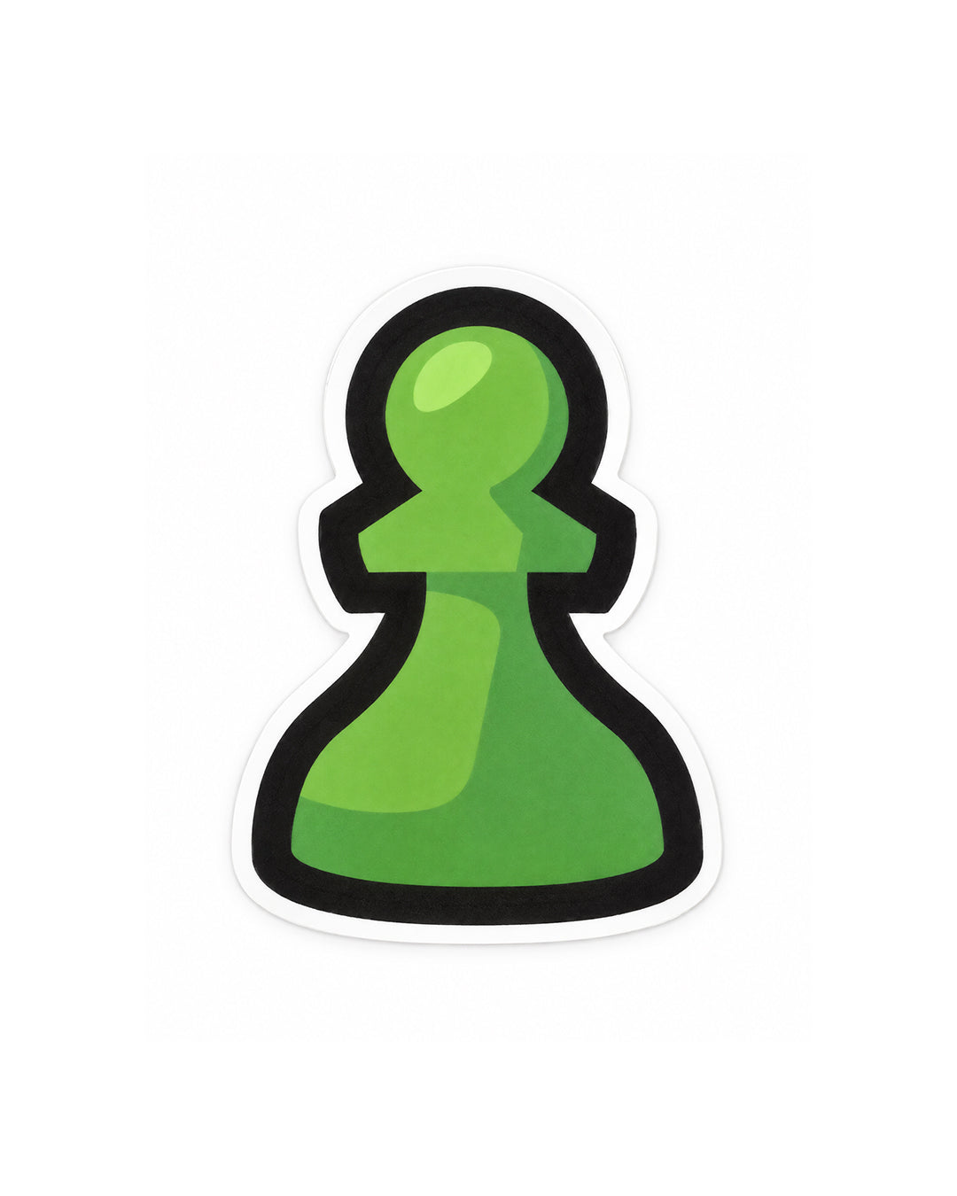 Green Pawn Sticker