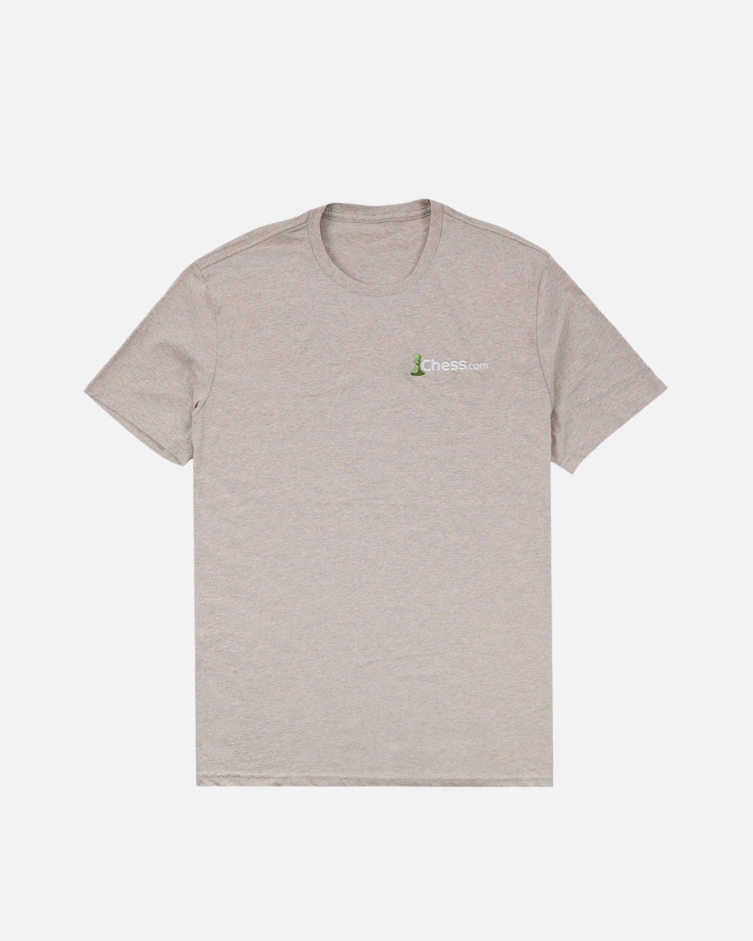 Chess Embroidered Logo Tee - Heathered Latte
