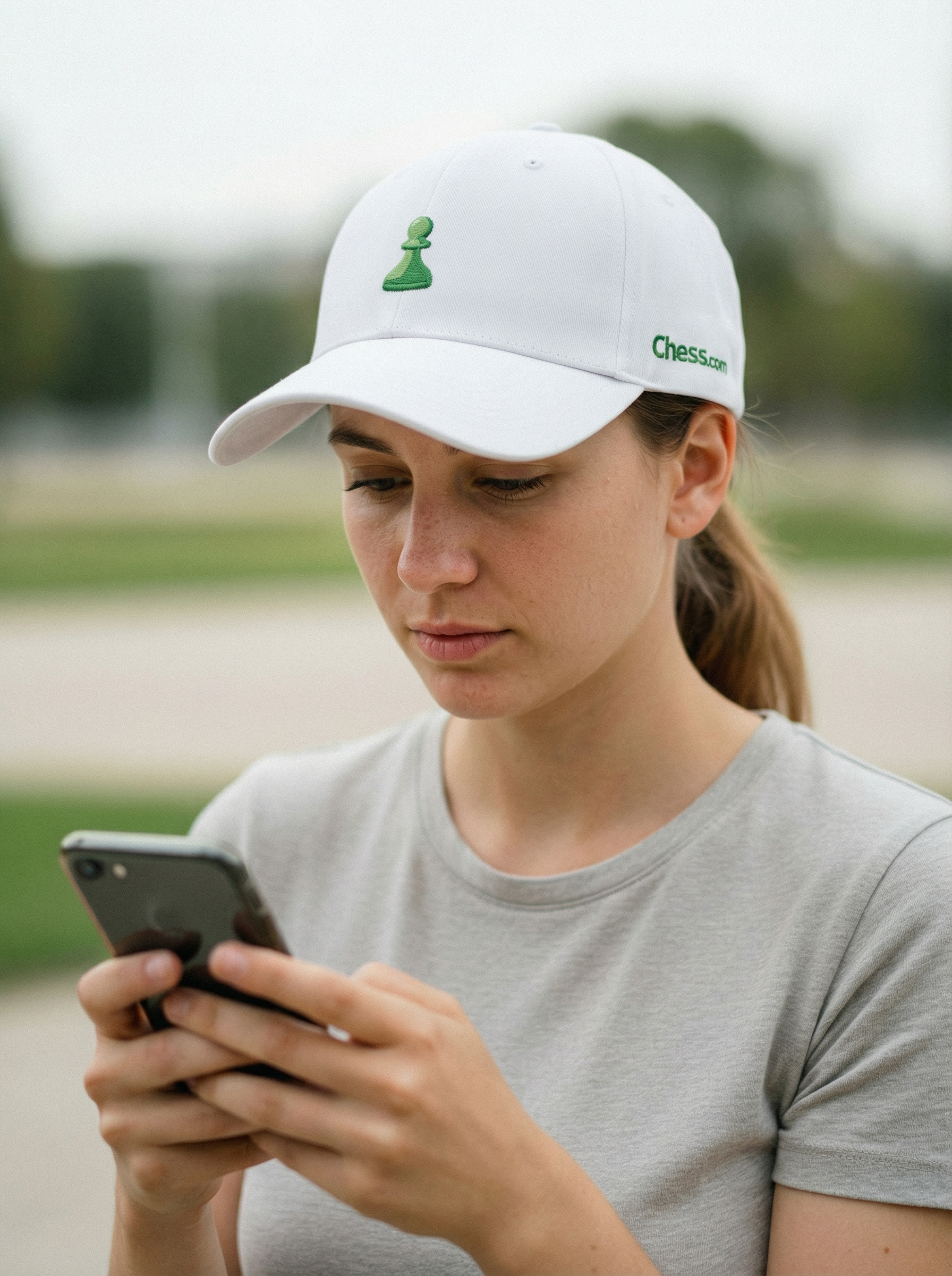 Essential Collection White Curved Snapback