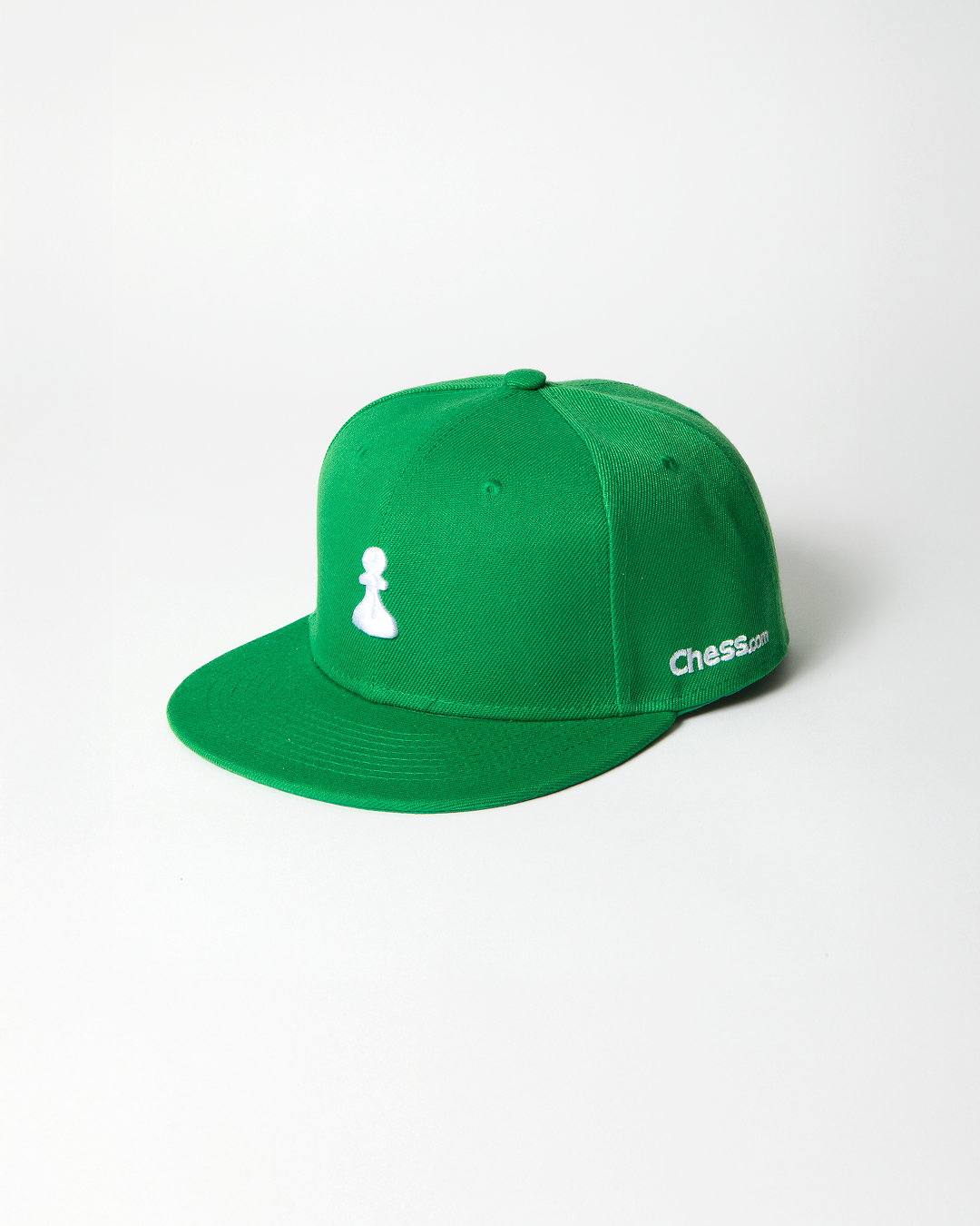Essentials Collection Green Flat Brim Snapback