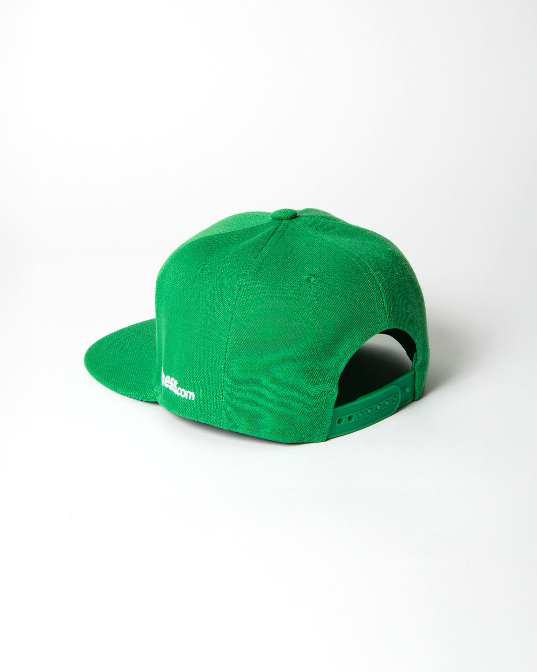 Essentials Collection Green Flat Brim Snapback
