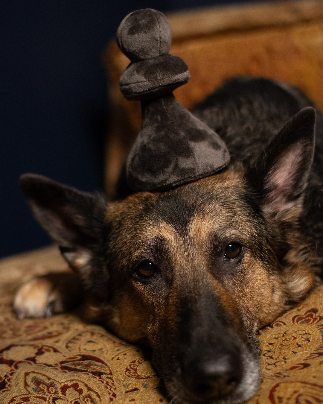 Plush Gray Pawn Toy