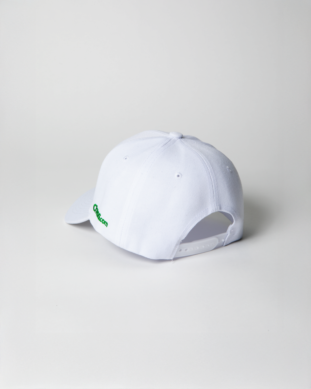 Essentials Collection White Curved Snapback