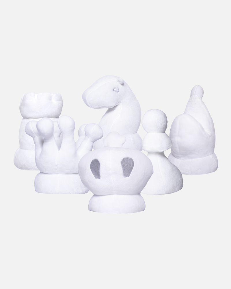 White Piece Plush Full Set