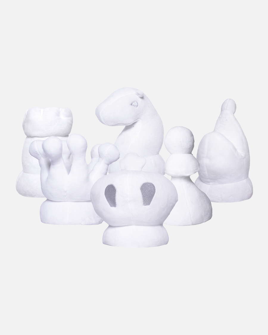 White Piece Plush Full Set