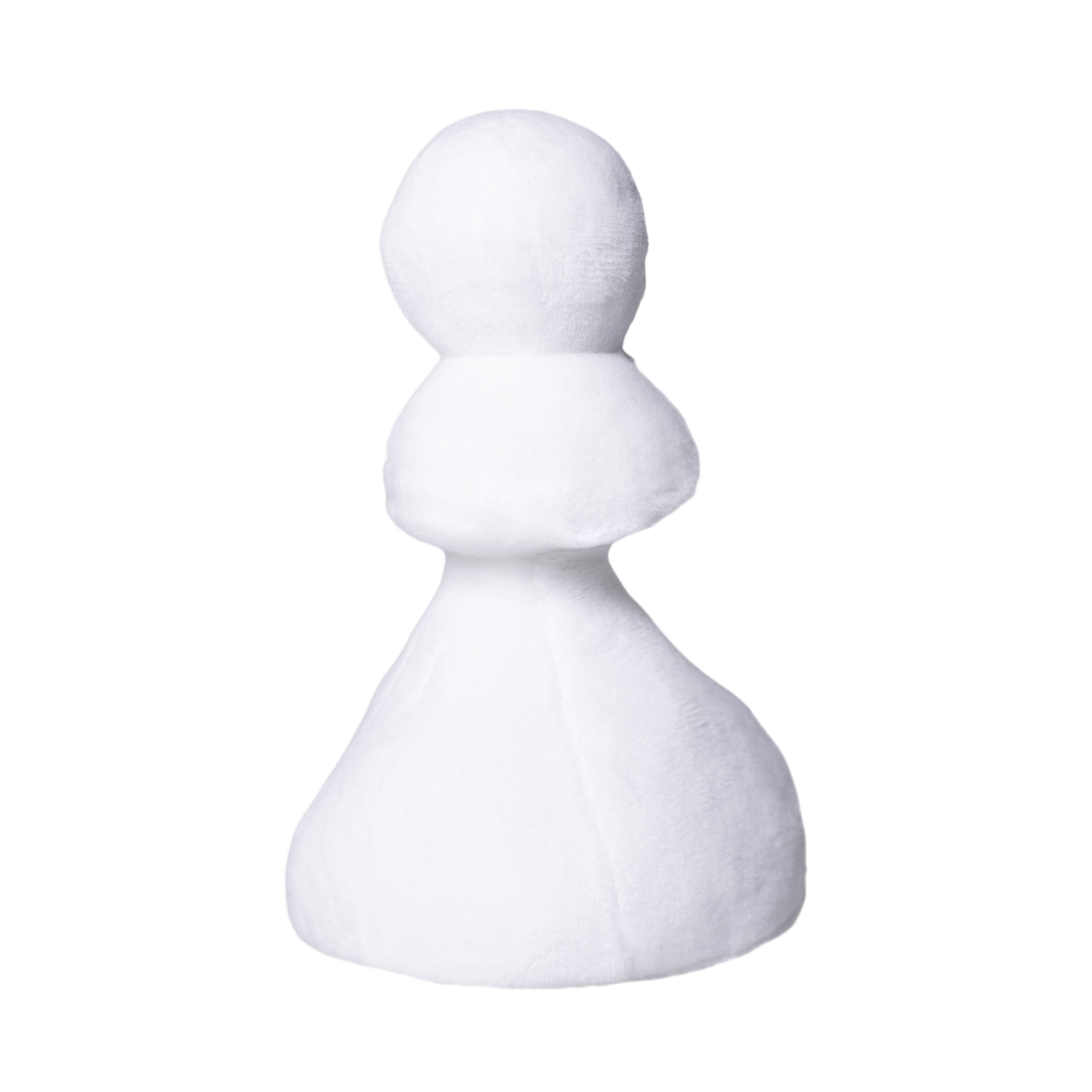 Plush White Pawn Toy